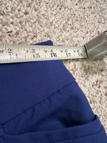 New York & Company 7th Avenue Stretch Size 10 Royal Blue Modern Leg Pants New - Picture 4 of 7
