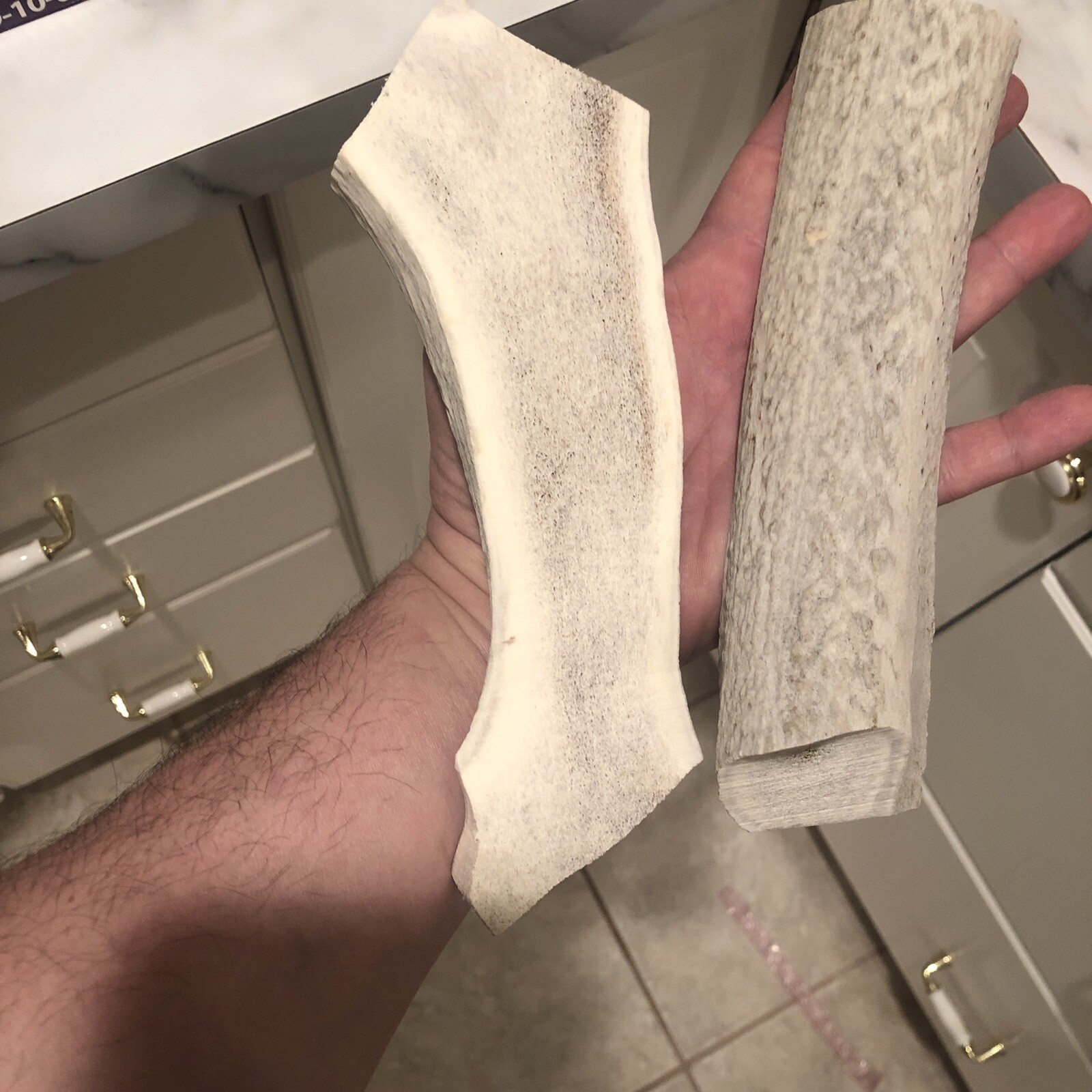 1 XXL Elk Split Antler/horn dog chews/treat/toys Jumbo Elk Naturally