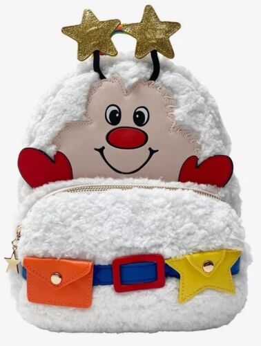 Rainbow Brite Twink Mini Backpack NEW RELEASE with Tags Figural Fuzzy SHIPS FREE - Afbeelding 1 van 4