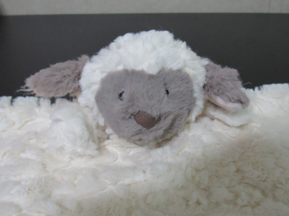 Mary Meyer Baby Lamb Lovey Satin Trim Soft Fleece Security Blanket Plush Toy - Image 4 of 4