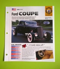 Imp ford coupe information brochure hot cars hot rod race car dealer rat