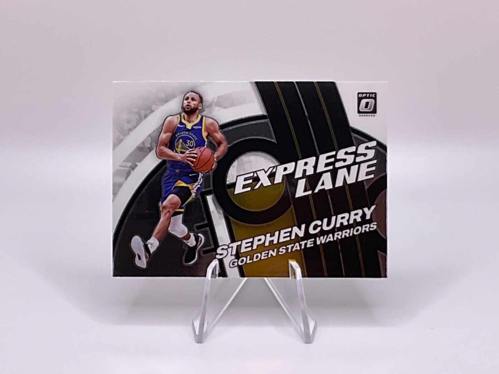 Stephen Curry 2021-22 Donruss Optic Holo Silver Express Lane Warriors #4 Sharp!