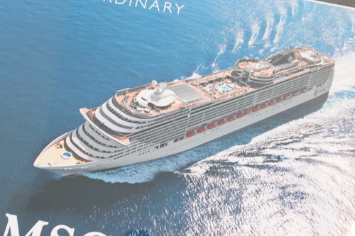 Vintage MSC Cruise Lines Poster Extraordinary Ship 18" x 24" Travel Tourism - Picture 3 of 6