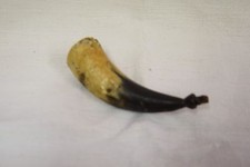 Corno porta polvere da sparo XIXXX secolo h. cm. 11,5 V3 ^