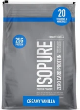 Isopure Protein Powder, Zero Carb Whey Isolate, 110 Servings, 7.5 Pound