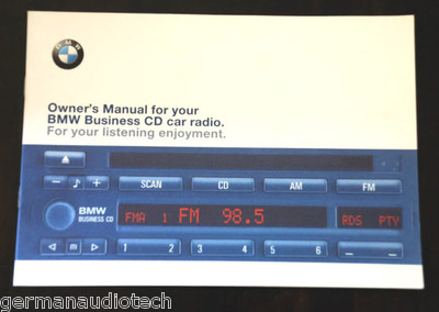 OWNER'S MANUAL GUIDE BOOK for BMW BUSINESS CD PLAYER RADIO STEREO BLAUPUNKT CD43