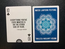 GEORGE ADDAIR   TEN OF CLUBS    swap /playing card