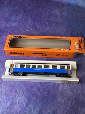 BEMO Schmalspur Bahn M 1:87 First Class Coach Passenger Car BEMO HOm 3291