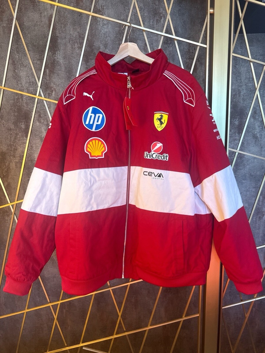 Scuderia Ferrari F1 2025 Team Vintage Racing Jacket | eBay