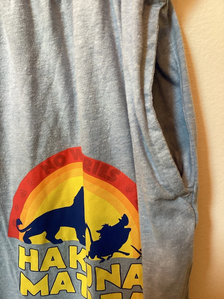 Disney The Lion King Hakuna Matata Cotton Unisex Pajama Lounge Pants Blue XL - Image 4 of 4
