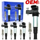 6X Ignition Coil Set And 6pcs Spark Plug for Buick Cadillac CTS GMC 3.6L UF375