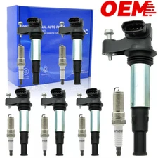 6X Ignition Coil Set And 6pcs Spark Plug for Buick Cadillac CTS GMC 3.6L UF375