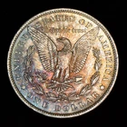 1883-O $1 Morgan Silver Dollar - Original Watercolor Toning - SKU-Z0528
