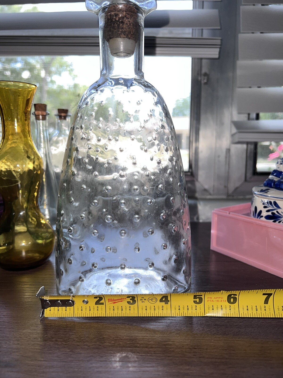 Vintage Decanter Dimpled Liquor VSQ Brandy Bottle With