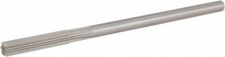 Hertel 0.2515" HSS 6 Flute Chucking Reamer Straight Flute, Straight Shank, 1-...
