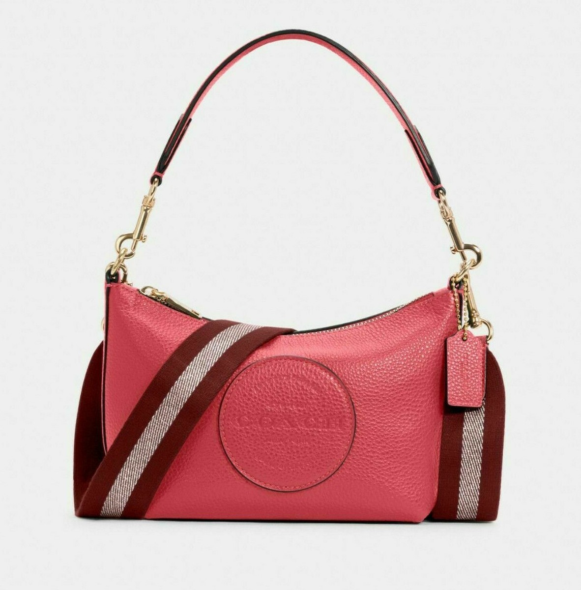 Coach Dempsey W/Patch Fuchsia Shoulder Bag/Crossbody (C2829) - NWT