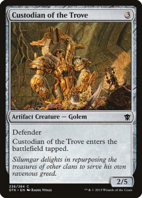 MTG COMMON REGULAR DTK: DRAGONS OF TARKIR NM - CUSTODIAN OF THE TROVE 236/264