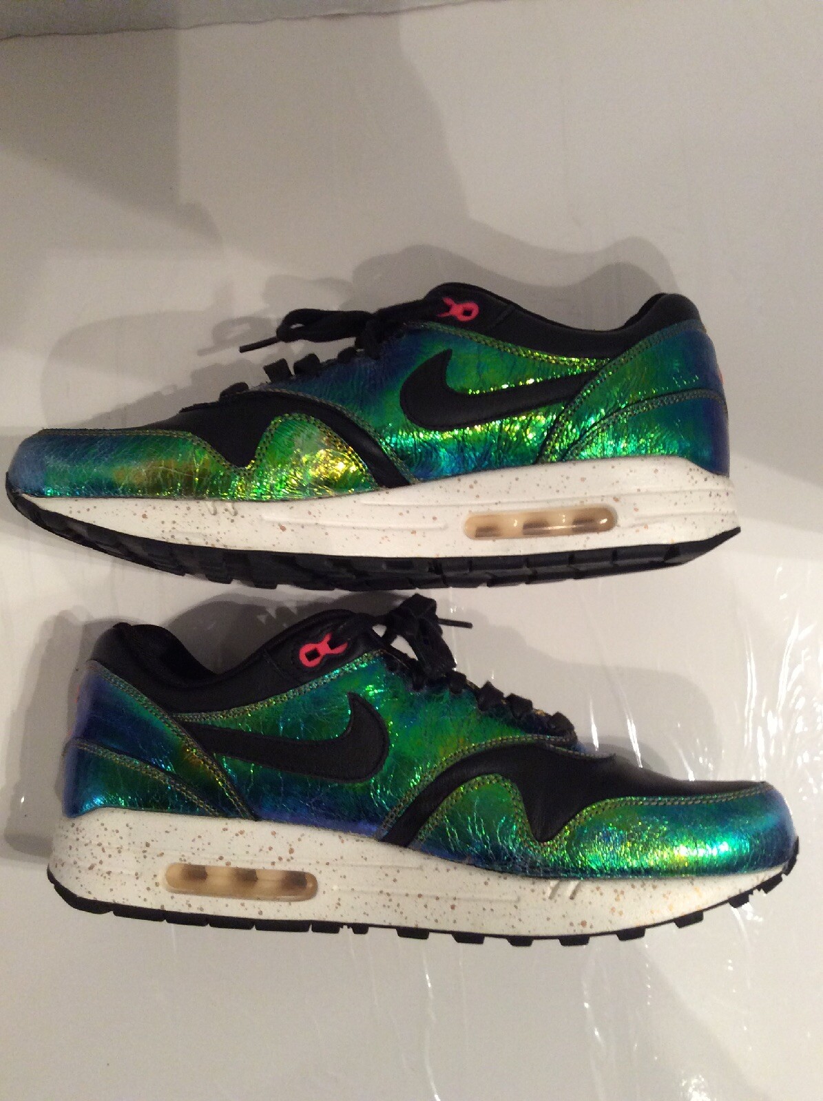 Nike Air Max Holographic Men’s 10.5 Black / Green… - image 12