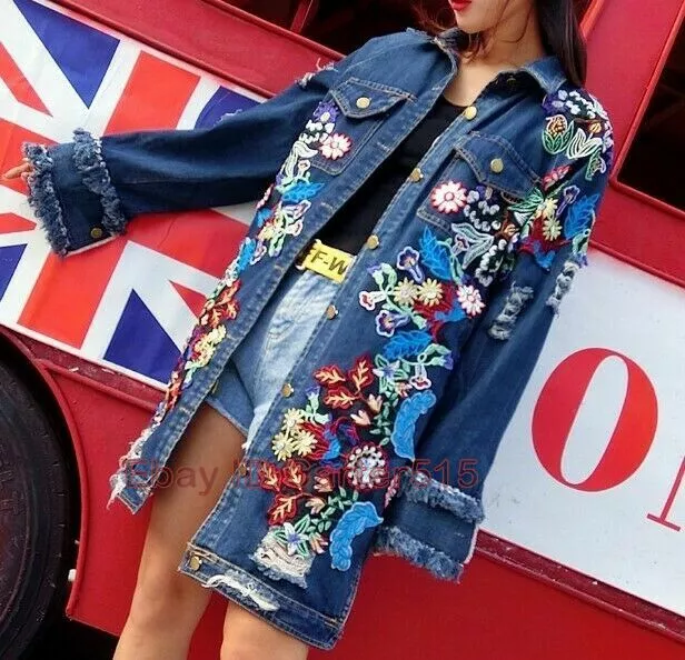 Embroidered Denim Jacket 