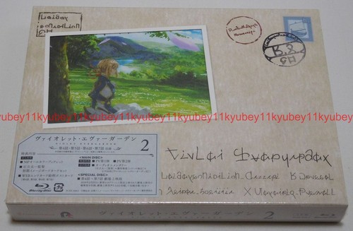 Violet Evergarden Vol.2 First Limited Edition 2 Blu-ray Booklet Post Card Japan - Imagen 1 de 18