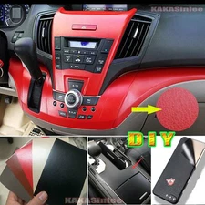 3D Leather Grain Textured Auto Vinyl Wrap Decal Sticker Bubble Free Stretch CFUS