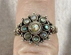Vintage Sterling Silver Moonstone Ring Size 8