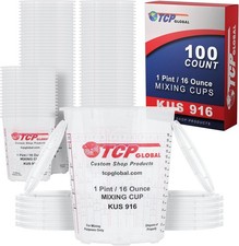 Custom Shop (Full Case of 100 each - Pint (16oz) PAINT MIXING CUPS) Cups have...