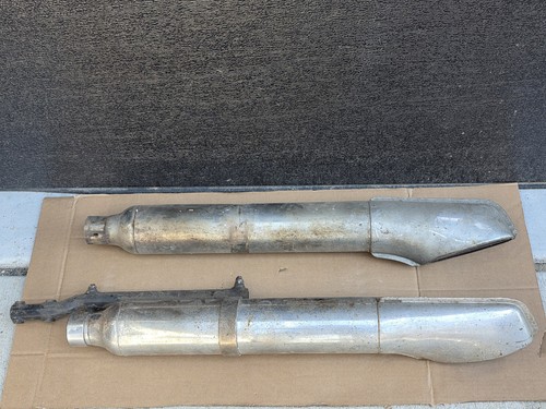 OEM Harley-Davidson Panhead Shovelhead Chrome Exhaust Muffler