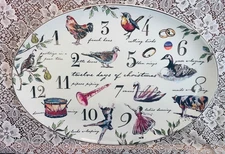 Better Homes & Gardens "12 Days of Christmas" Large Oval Serving Platter