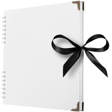 Bstorify Square Scrapbook Photo Albums 80 Pages 28 x 28 cm White Thick Pape...