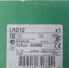 TeSys LRD12 Thermal Overload Relay 5.5-8A 3PST 3-Pole DIN Rail Trip