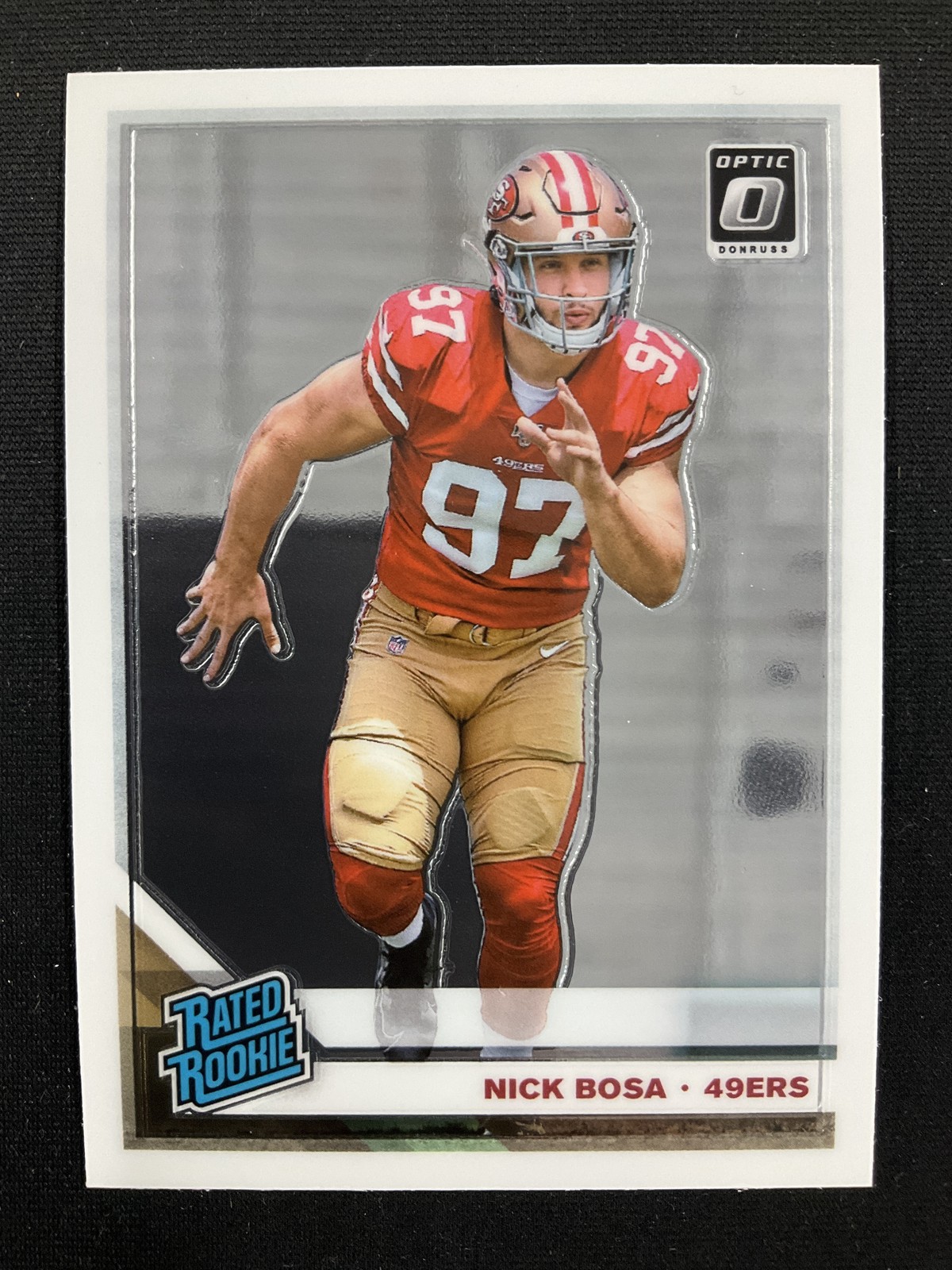 2019 Donruss Optic #168 Nick Bosa Rated Rookie San Francisco 49ers