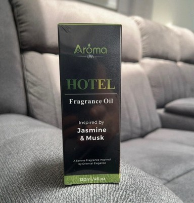 Aroma Hotel Fragrance Oil Jasmine & Musk 120 ml/4 fl. oz. Sealed Brand New.