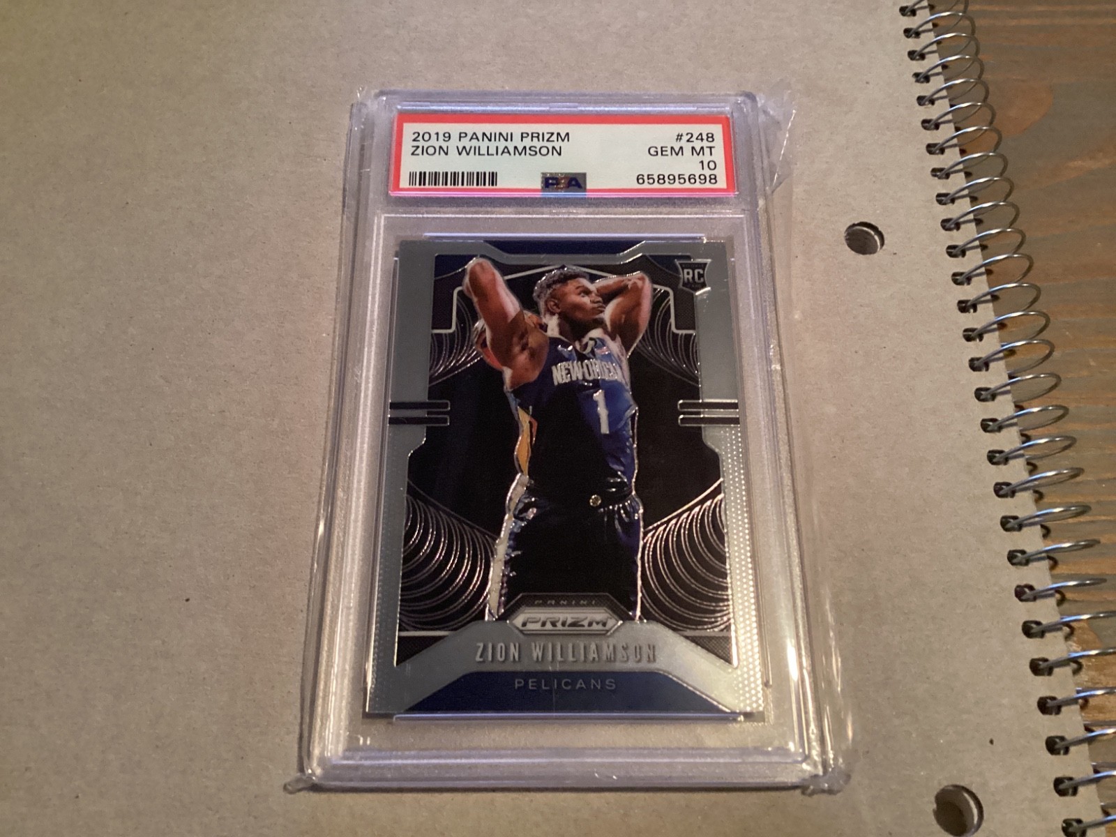 2019-20 Panini Prizm - Rookie Zion Williamson #248 Ball Behind Head (RC)