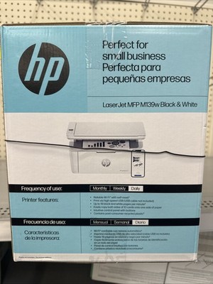 HP LaserJet MFP M139w Wireless All-in-One Black-and-White Laser Printer Scanner