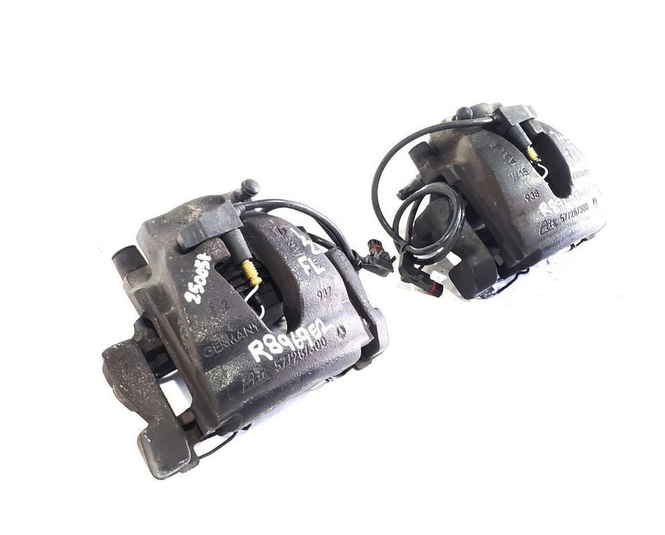 Par de pinzas de freno delanteras Mercedes SLK320 M112 2001 2004 3,2 L OEM 111 k millas Foto 3 de 4