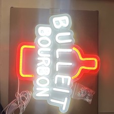Bulleit Bourbon Neon Sign Distillery Advertis...