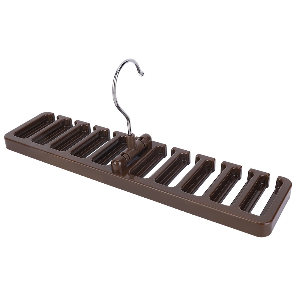 Multifunction Tie Rack Hanger Rotating Hook Belt Holder Closet Ties Storage