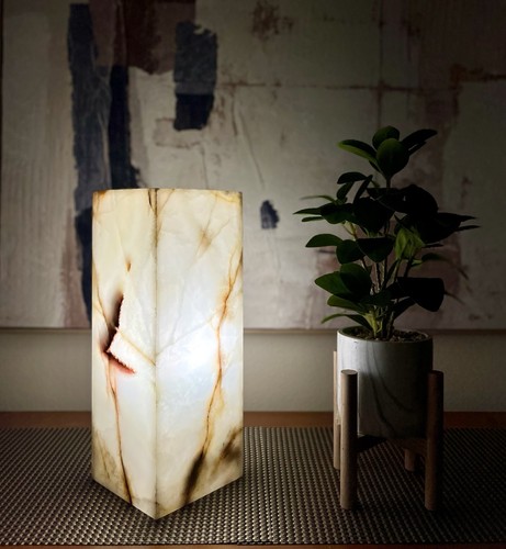 Onyx Lamp / Stone Lamp / Onyx Light / Table Lamp / Desk Lamp / Home Lighting - Picture 6 of 10