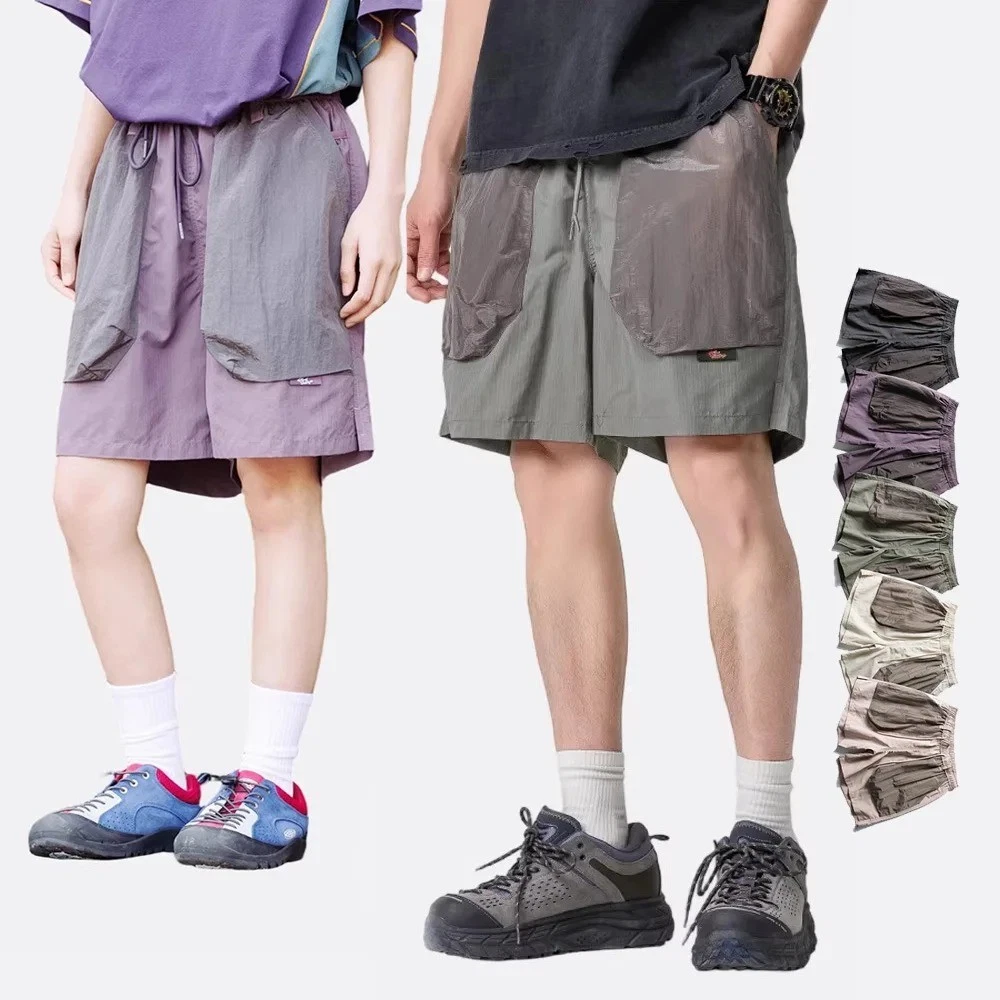 Men Women Summer Quick Dry Cargo Shorts Lightweight Outdoor Work Sports Pants