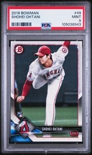 SHOHEI OHTANI 2018 BOWMAN ROOKIE RC #49 PSA 9 MINT! DODGERS MVP JAPAN! 105038943