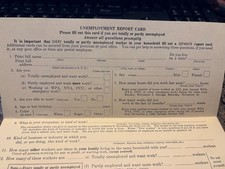 National Unemployment Census 1937 FDR Franklin Roosevelt President Message