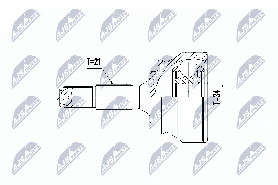 Fits NTY NPZ-PE-032 OUTER CV JOINT - Image 4