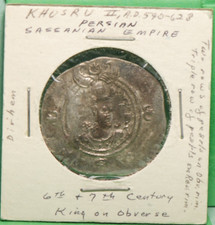 Sassanian, Khusru II, (AD 590 - 628)  Dirhem, Valentine, Ex. Fine.,  pg. 62, 7-5