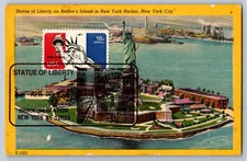 #C87 Statue of LIberty Airmail Maxi Card w/Pictorial Cancel
