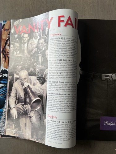 April 2001 Vanity Fair Magazine Nicole Kidman Sophia Loren Fold Out Cover VG - Picture 8 of 8
