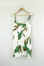 Farm Rio Patterned Green And Yellow Dress L by Reluv Clothing