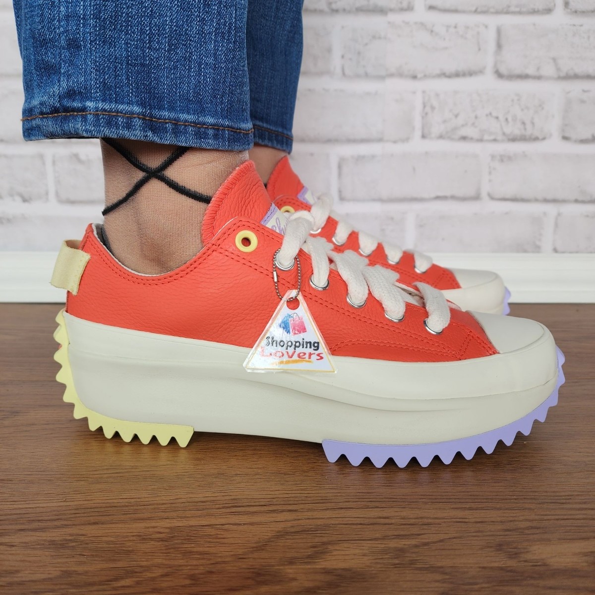 ❤️Converse Run Star Hike Ox Platform 8.5 Womens Shoes Beige Red Sneakers A08196C Run Star Hike Platform Canvas Unisex High Top Shoe. Converse.com main image 2