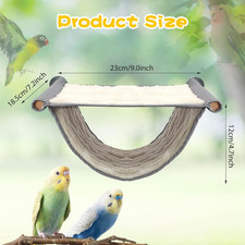 Winter Warm Bird Nest Bed Hanging Hammock Snuggle Hut Parrot House Tent Toy Bird