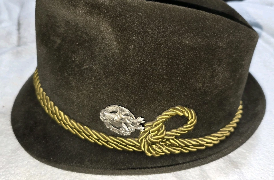 Vintage Men’s Mayser Fedora German Handcrafted Wool Hat Rope Accent Elk - Great - Image 2 of 4